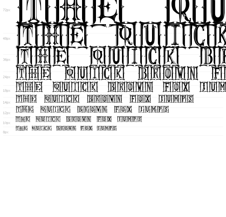 Gothic Kapital St Waterfall