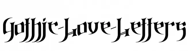 Gothic-Love-Letters  Fuentes Gratis Descargar