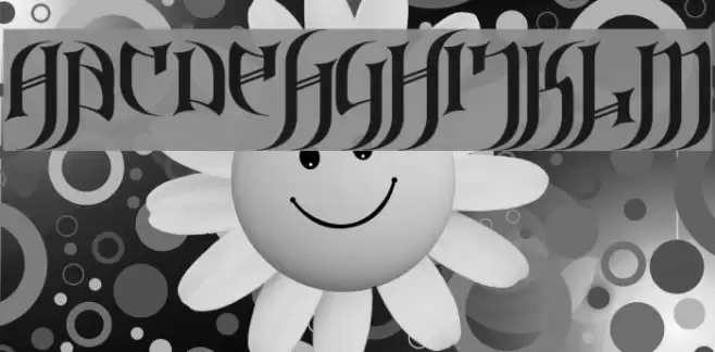 Gothic-Love-Letters Font examples