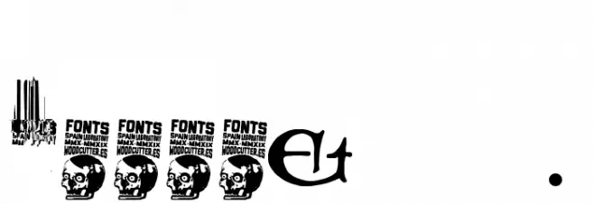 Gothic Manus Font OTHER CHARS