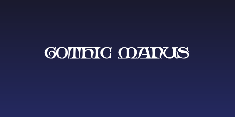 Gothic Manus Social Header