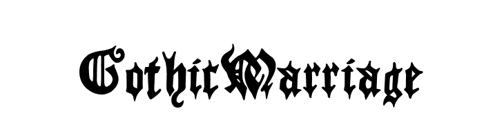 Gothic Marriage  font caratteri gratis