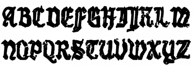 Gothic Mother 字体 大写