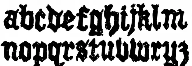 Gothic Mother 字体 小写