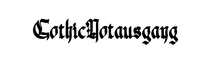 Gothic Notausgang  Descarca Fonturi Gratis