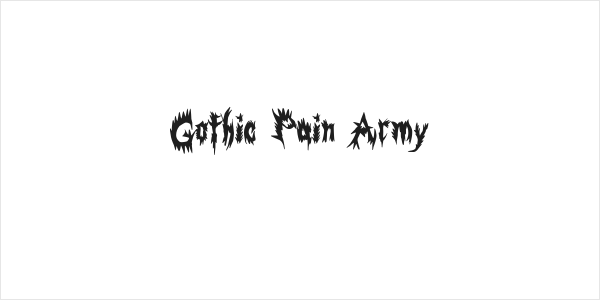 Gothic Pain Army Logo