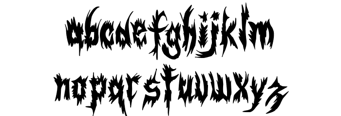 Gothic Pain Army Polices MINUSCULES