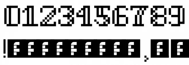 Gothic Pixel Regular Font OTHER CHARS