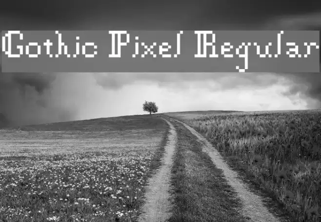 Gothic Pixel Regular Font examples