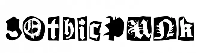 Gothic Punk  Frei Schriftart Herunterladen