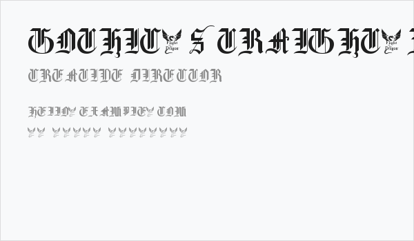 Gothic-Straight-Faced--16th-c- Business Card