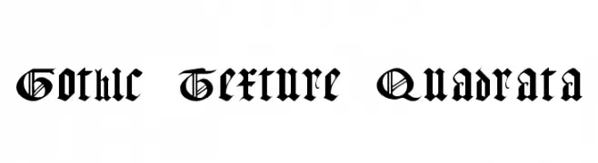 Gothic Texture Quadrata 