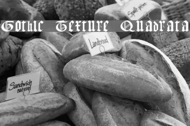 Gothic Texture Quadrata Polices examples