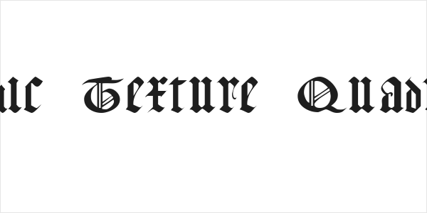 Gothic Texture Quadrata Logo