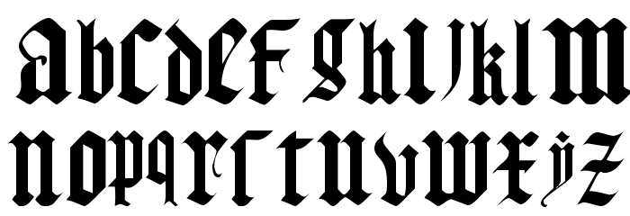 Gothic Texture Quadrata Polices MINUSCULES
