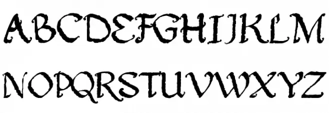 Gothic Ultra Trendy Schriftart Groß