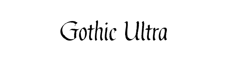 Gothic Ultra  Descarca Fonturi Gratis
