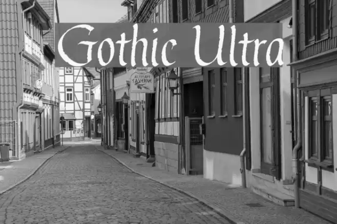 Gothic Ultra Font examples