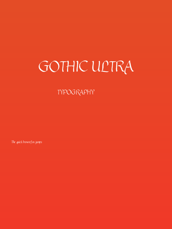 Gothic Ultra Poster
