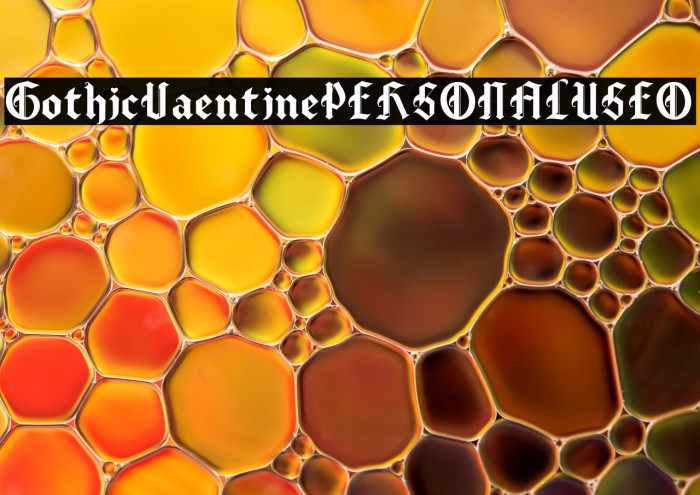 Gothic Valentine PERSONAL USE O Example 2