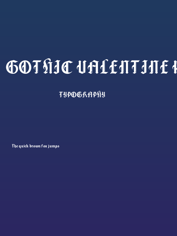 Gothic Valentine PERSONAL USE O Poster