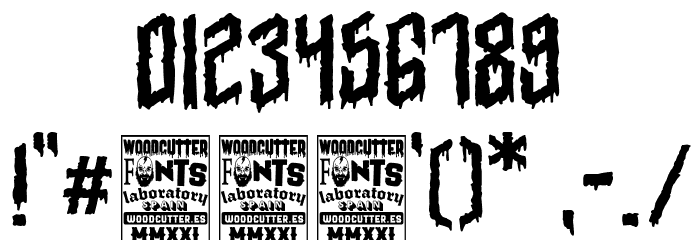 Gothic Vendetta Font OTHER CHARS