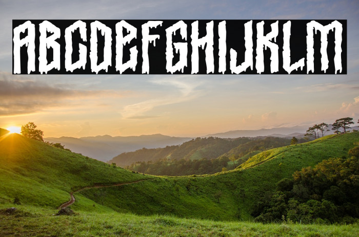 Gothic Vendetta Font examples