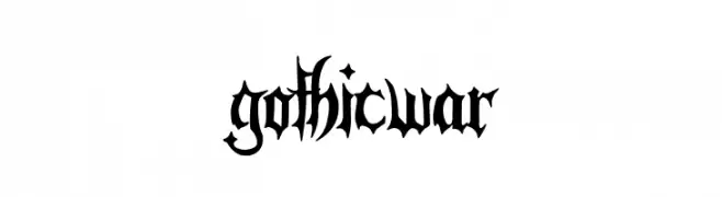 Gothic War  Frei Schriftart Herunterladen
