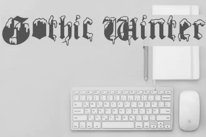 Gothic Winter Font examples