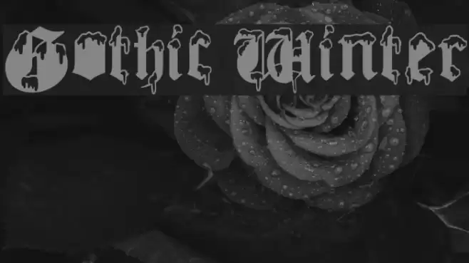 Gothic Winter Font examples
