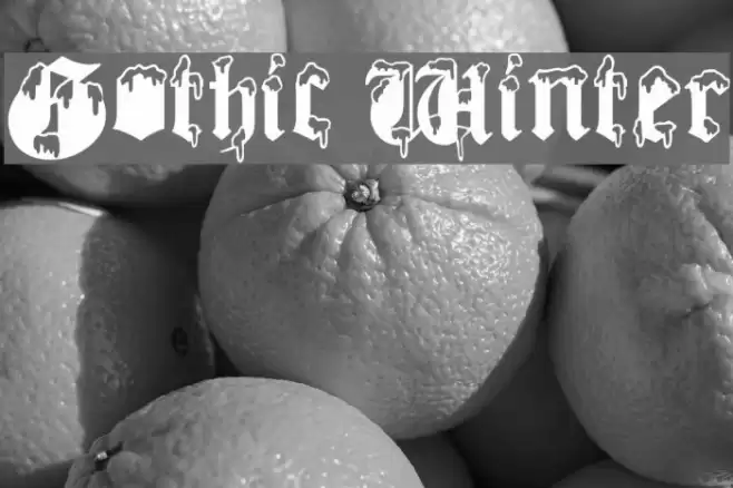 Gothic Winter Font examples