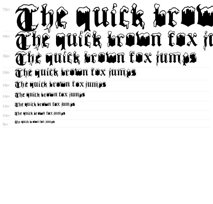 Gothic Winter Waterfall