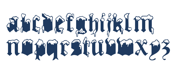 Gothic Winter Lowercase