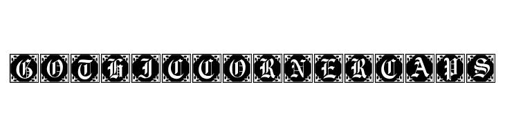 GothicCornerCaps  Free Fonts Download