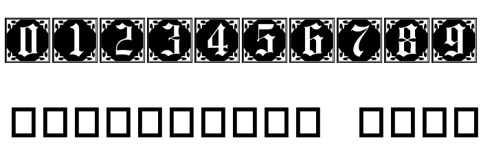 GothicCornerCaps Font OTHER CHARS