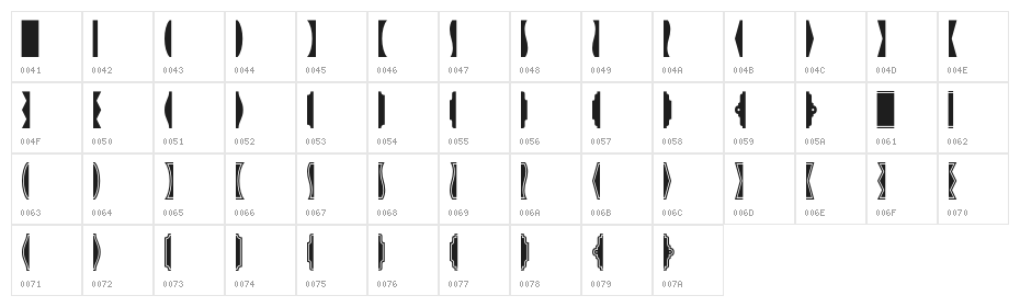 GothicExtras-A Character Map
