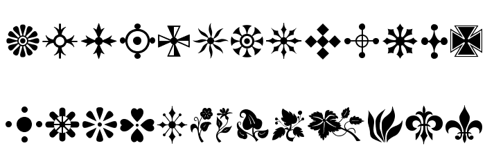 GothicExtras-B Font LOWERCASE