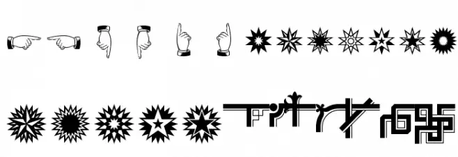 GothicExtras-C 字体 大写