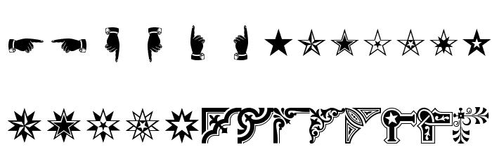 GothicExtras-C Font LOWERCASE
