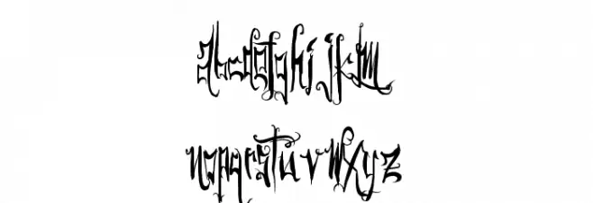 GothicFriends Schriftart Groß