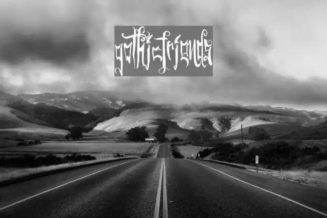 GothicFriends Font examples