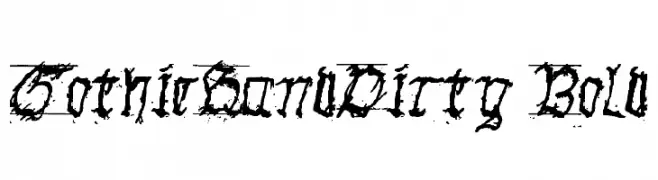 GothicHandDirty Bold 