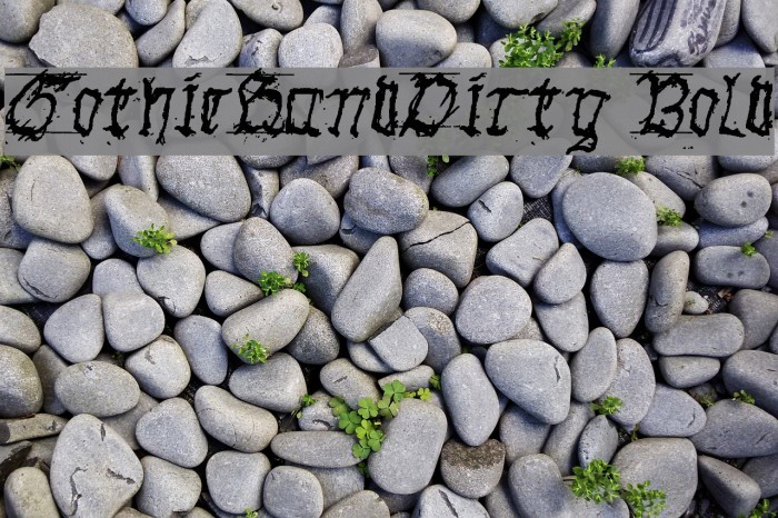 GothicHandDirty Bold Font examples