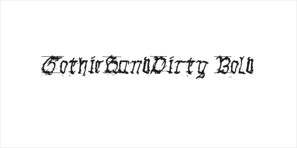 GothicHandDirty Bold Logo