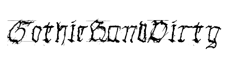 GothicHandDirty  Free Fonts Download