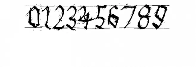 GothicHandDirty Font OTHER CHARS