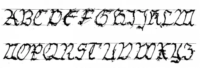 GothicHandDirty フォント 大文字