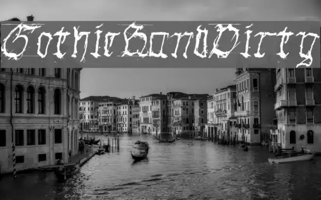 GothicHandDirty Font examples