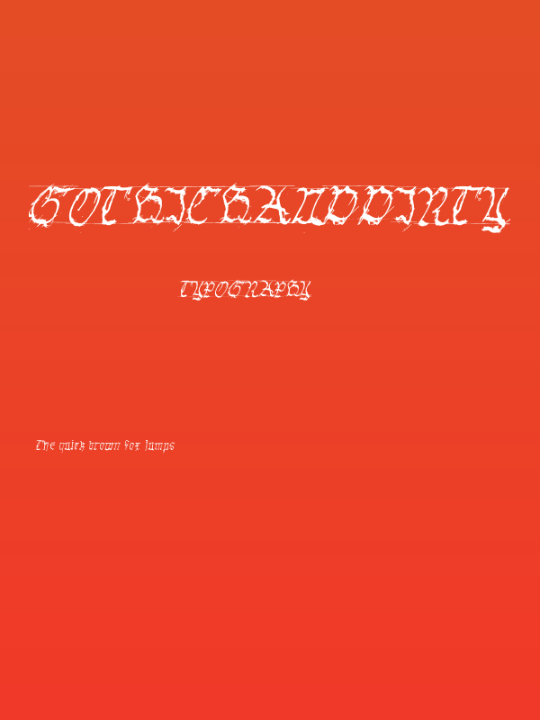 GothicHandDirty Poster