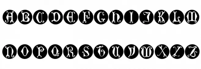 GothicLetters Schriftart Groß